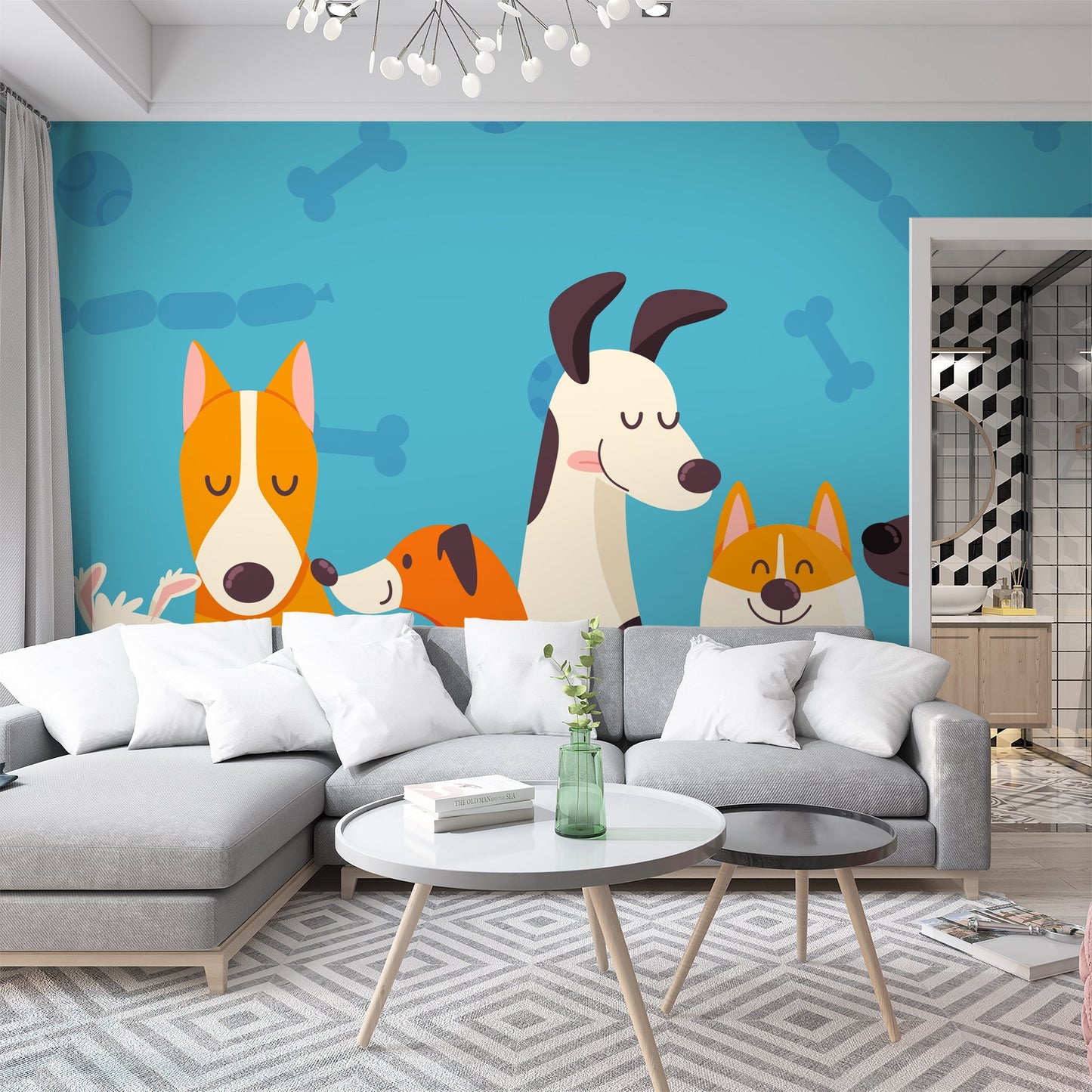 Foto tapete Štampani tapet 0001 TAPETA DRUŽINA PASA TAPETPRINT.RS