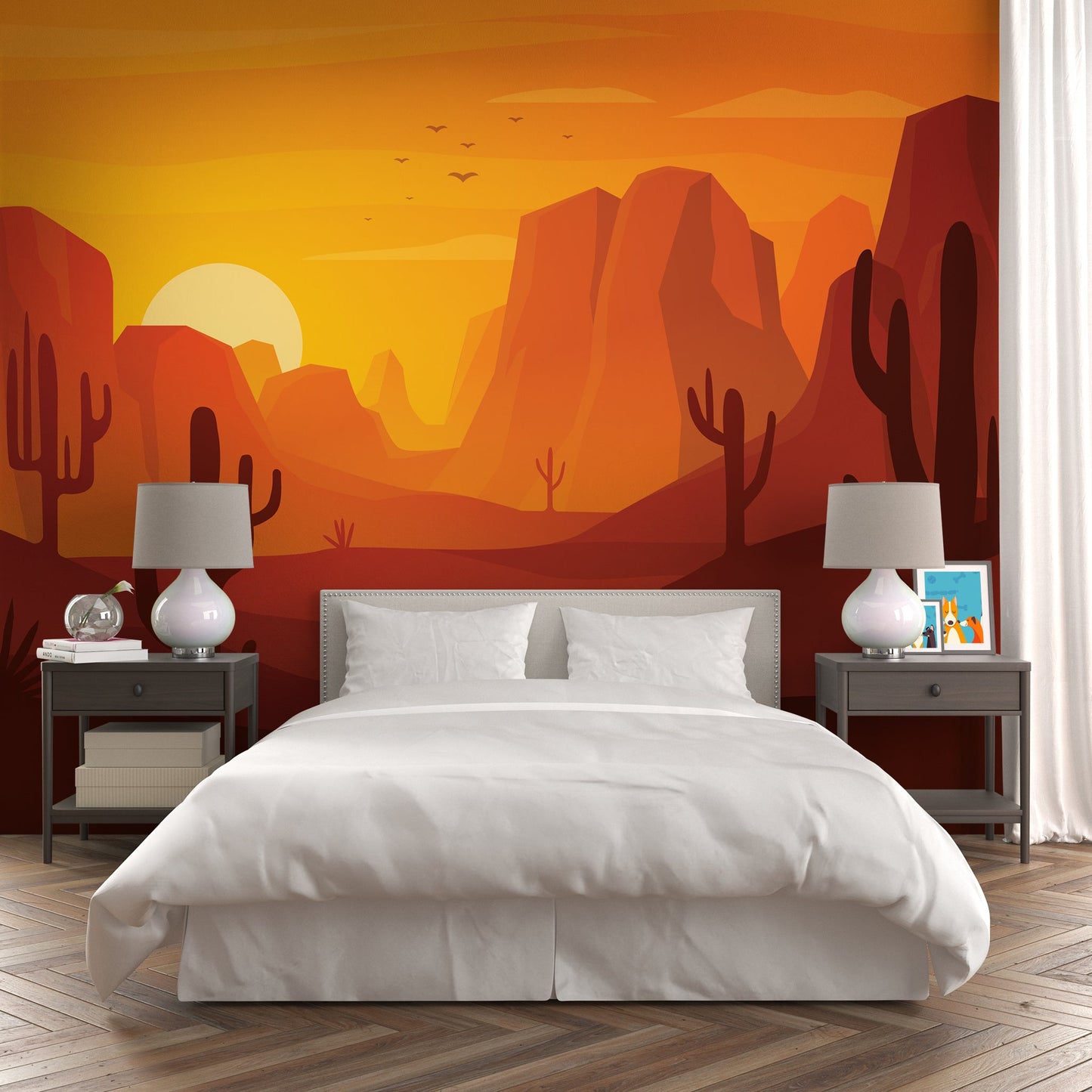 Foto tapete Štampani tapet 0009 TAPETA ZALAZAK U PUSTINJI TAPETPRINT.RS