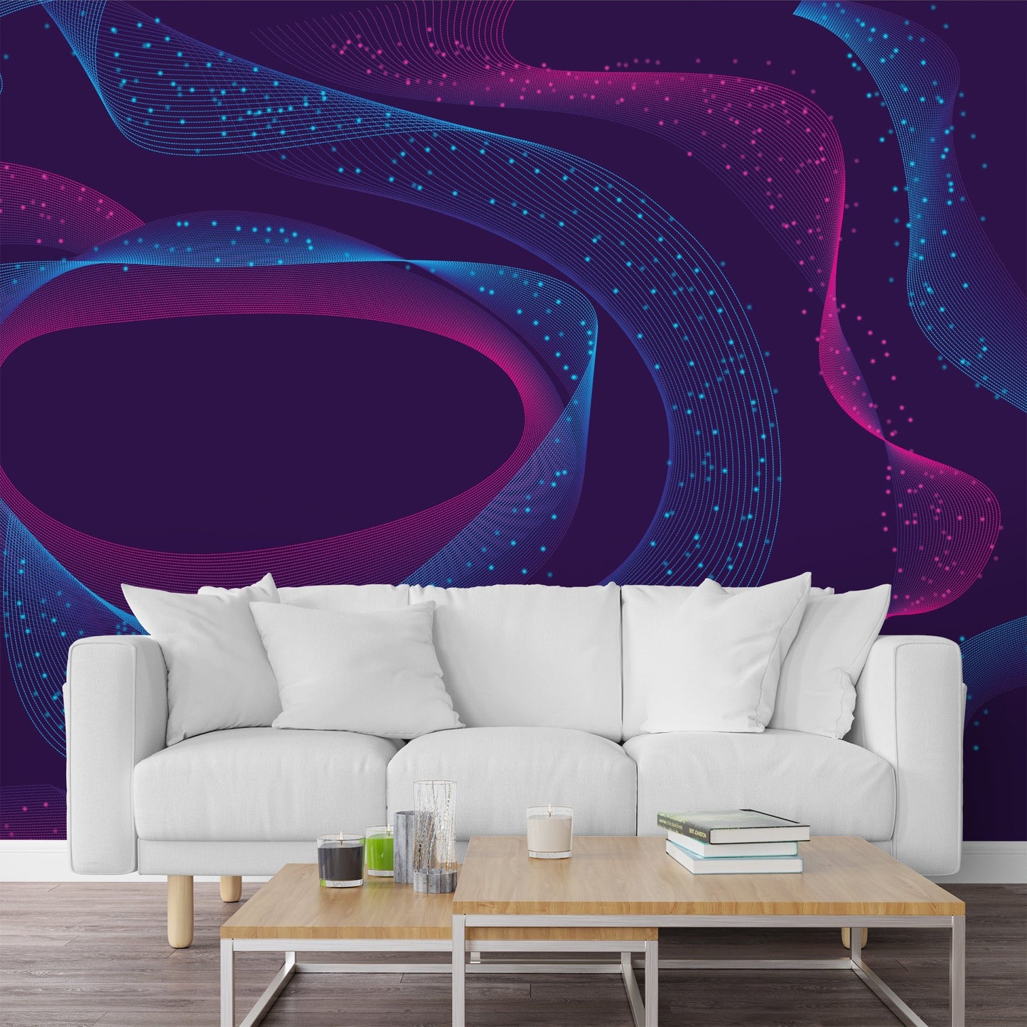 Foto tapete Štampani tapet 0027 TAPETA PLAVO LJUBIČASTE SPIRALE TAPETPRINT.RS