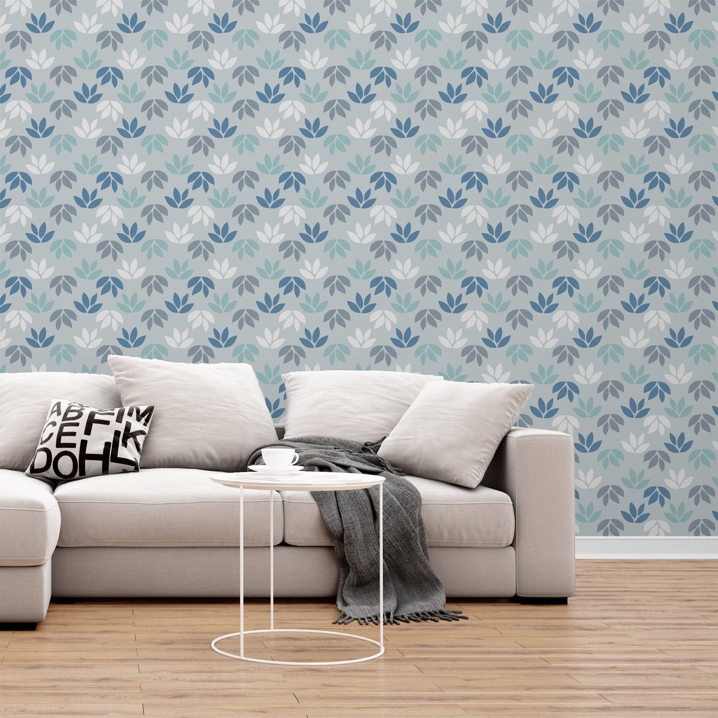 Foto tapete Štampani tapet 0043 TAPETA PLAVI LISTOVI TAPETPRINT.RS
