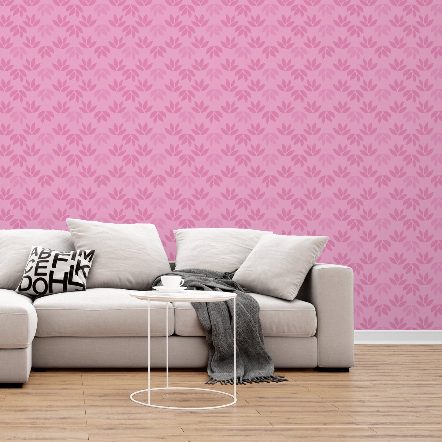 Foto tapete Štampani tapet 0045 TAPETA PINK LISTOVI TAPETPRINT.RS