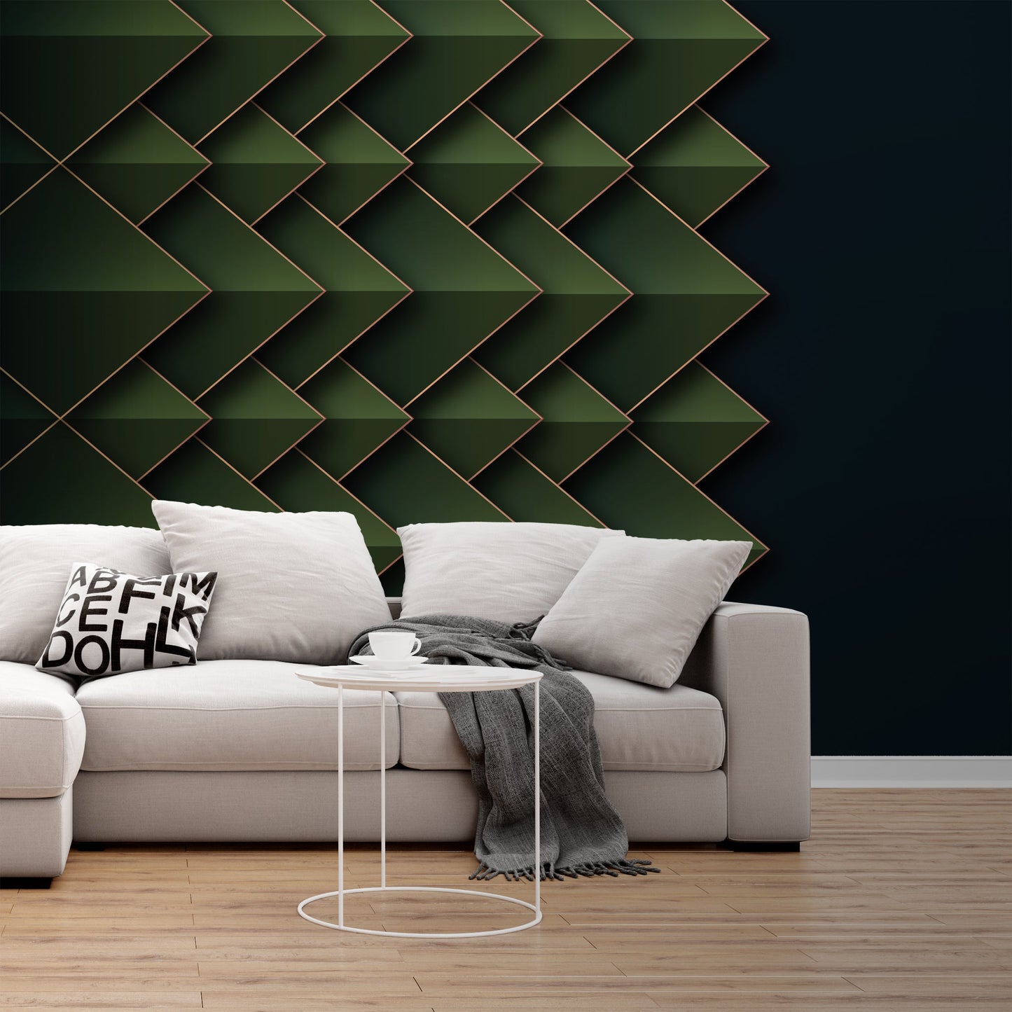 Foto tapete Štampani tapet 0074 TAPETA 3D ZELENE PLOČICE TAPETPRINT.RS