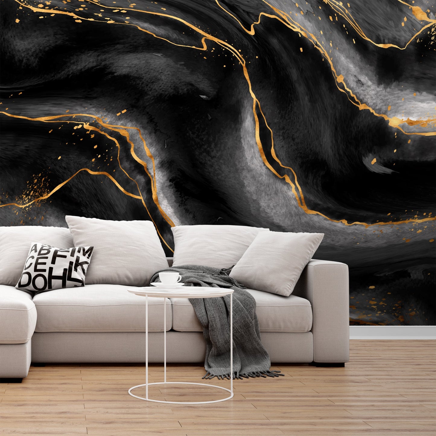 Foto tapete Štampani tapet 0112 TAPETA CRNO ZLATNI MERMER TAPETPRINT.RS