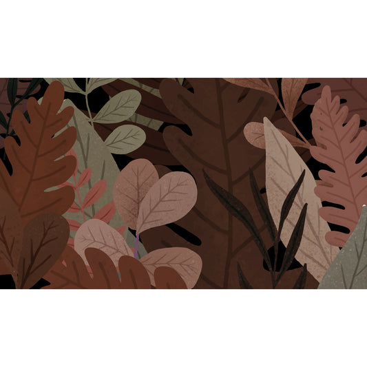 Foto tapete Štampani tapet 0119 TAPETA BRAON LIŠĆE TAPETPRINT.RS