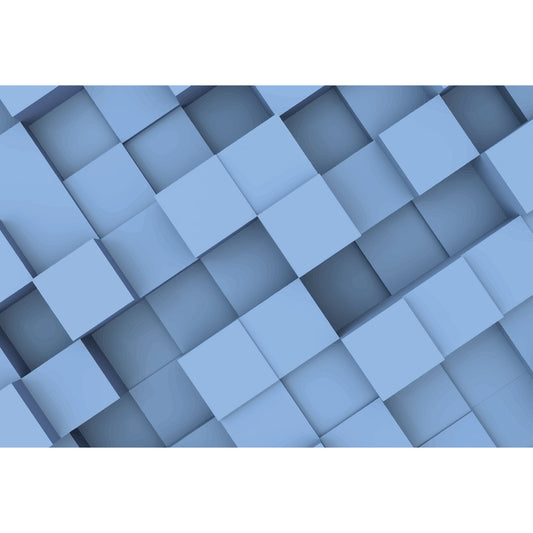 Foto tapete Štampani tapet 0132 PLAVE 3D KOCKE TAPETA TAPETPRINT.RS