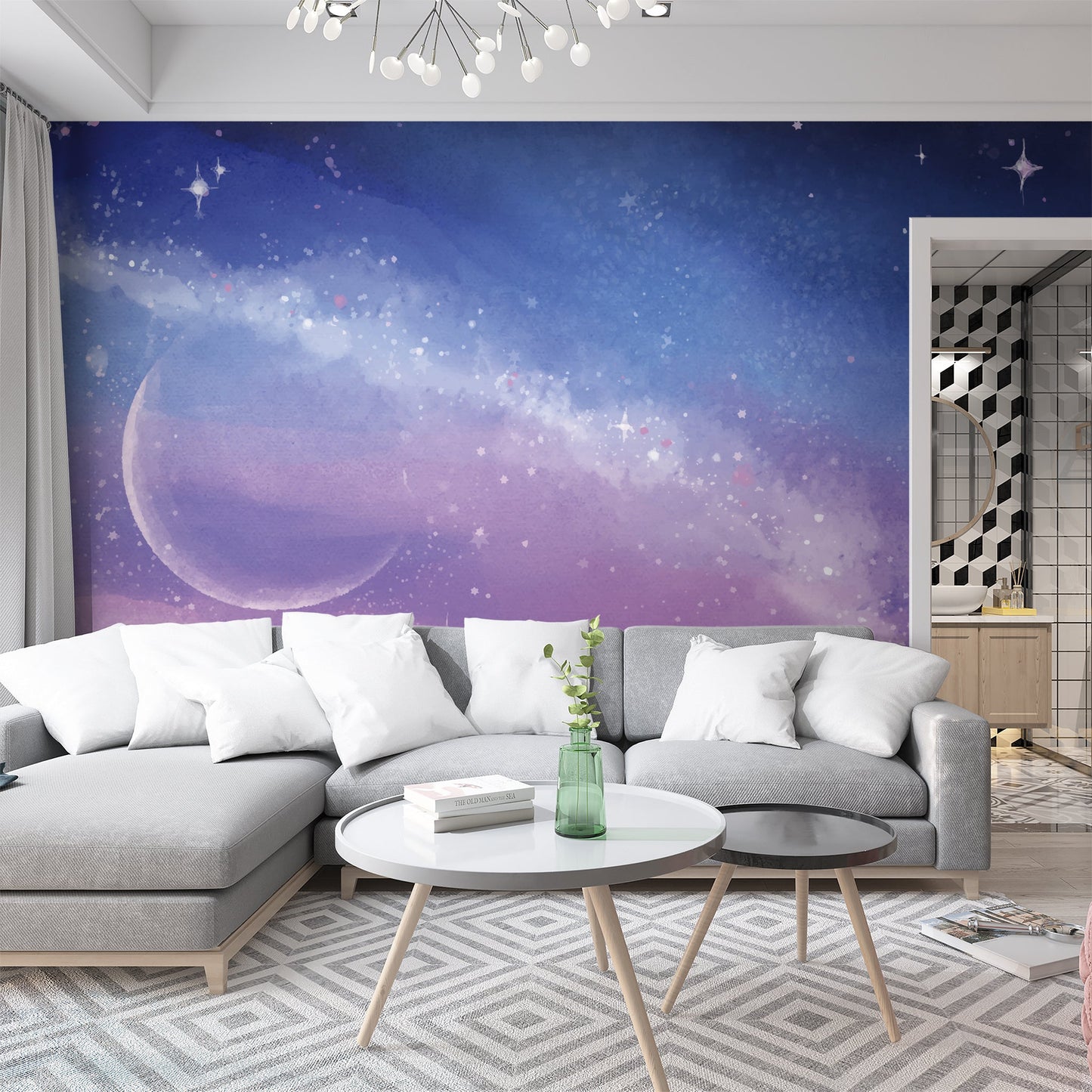 Foto tapete Štampani tapet 0134 TAPETA MESEC I ZVEZDE TAPETPRINT.RS