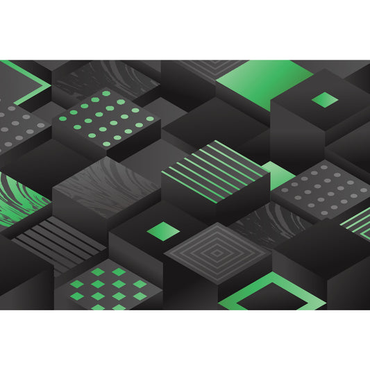 Foto tapete Štampani tapet 0140 TAPETA ZELENE 3D KOCKE TAPETPRINT.RS