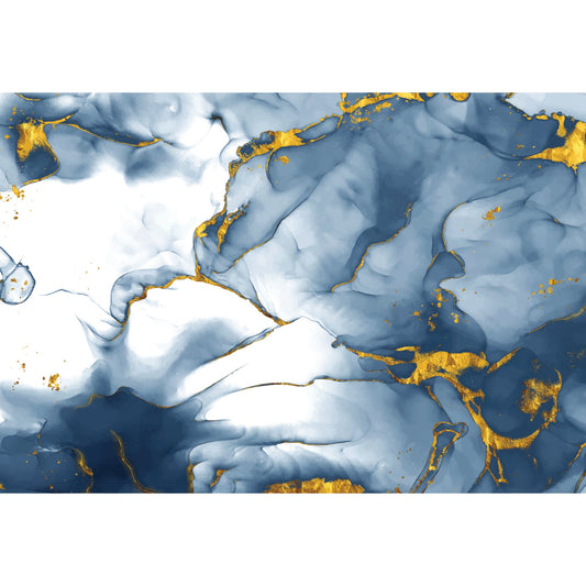 Foto tapete Štampani tapet 0193 TAPETA PLAVO ZLATNI MERMER II TAPETPRINT.RS