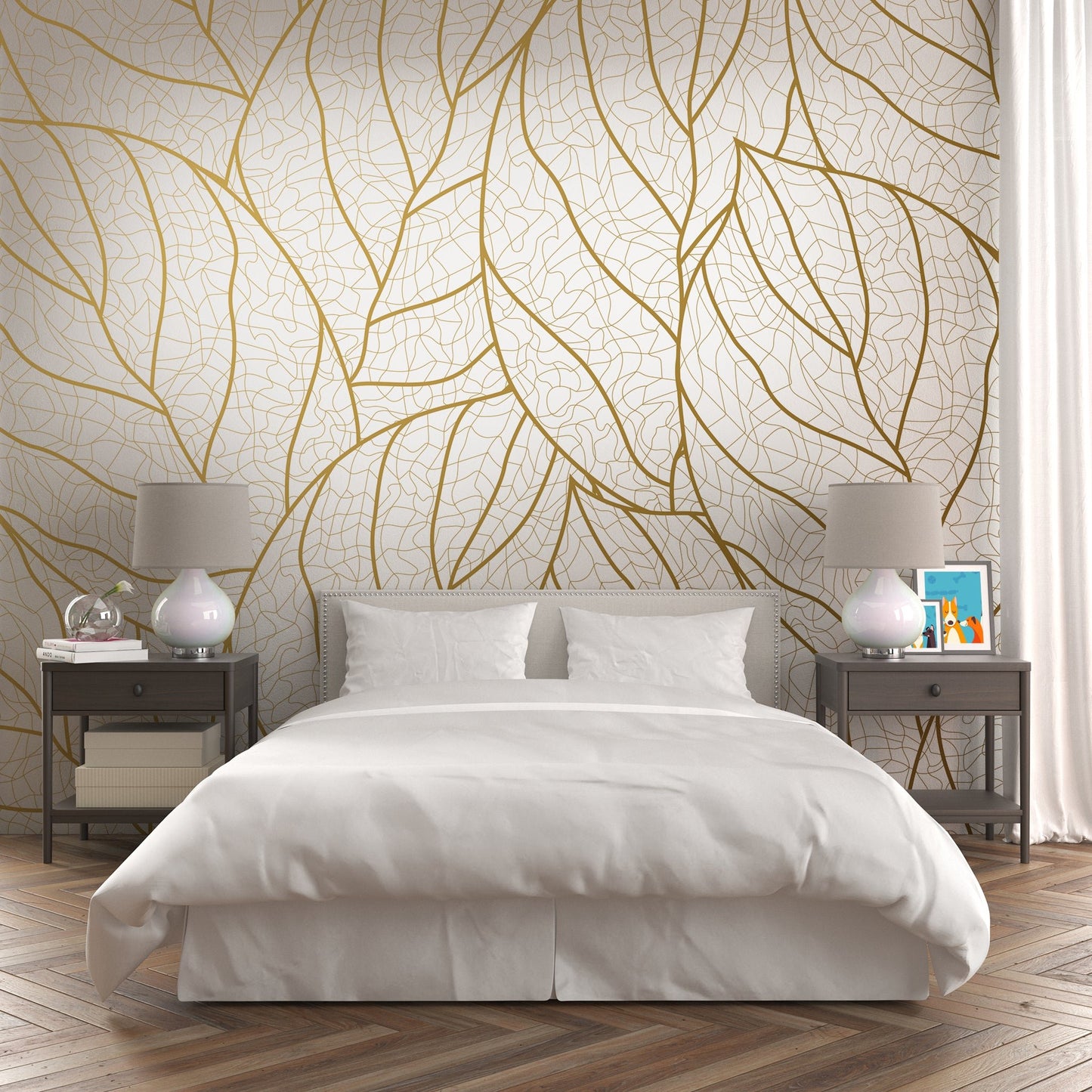 Foto tapete Štampani tapet 0203 TAPETA ZLATNO LIŠĆE I TAPETPRINT.RS