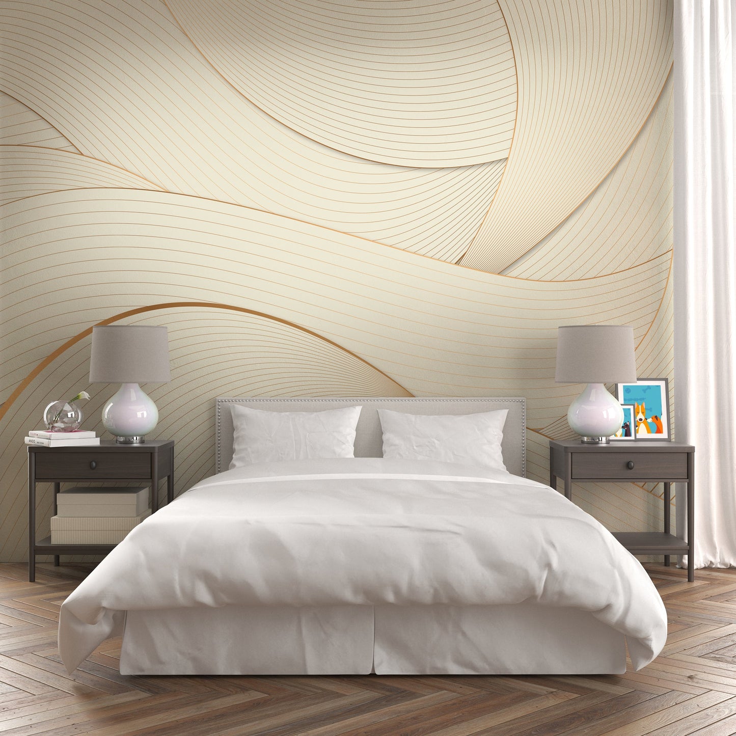 Foto tapete Štampani tapet 0205 TAPETA ZLATNE LINIJE TAPETPRINT.RS